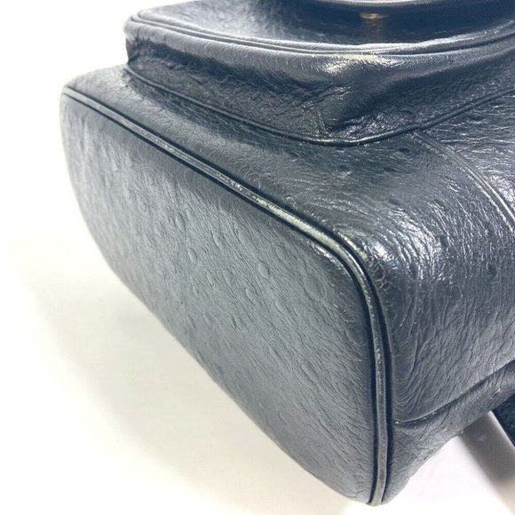 AAUTHENTICITY GUARANTEED VERSACE Sunburst Backpack Leather Black main image 7